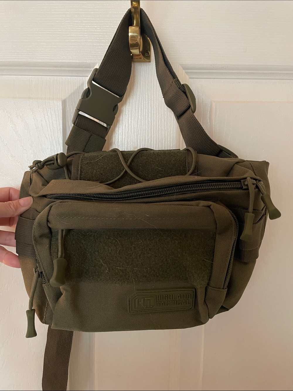 Tactical Olive Green Chest Pack - Highland Tactical Style